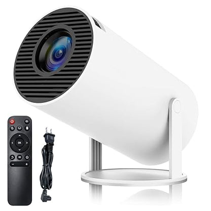 Steepify HY300 Android 12 Smart Projector | Native 1080P Full HD | 4K Video Support | WiFi 6 | Bluetooth 5.0 | Auto Keystone | Portable Projector for Home Theater, Gaming & Movies