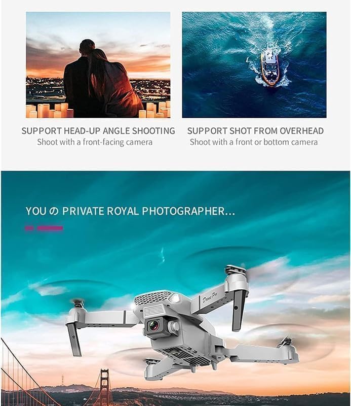 STEEPIFY Drone with Camera 4K for Adults & Kids | Foldable FPV RC Drone with Dual Camera, Brushless Motor, WiFi App Control, Altitude Hold, Headless Mode, Gesture Selfie, 360° Flip & One Key Takeoff/Landing