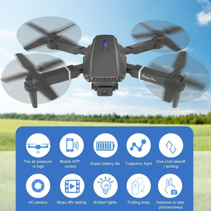 STEEPIFY Drone with Camera 4K for Adults & Kids | Foldable FPV RC Drone with Dual Camera, Brushless Motor, WiFi App Control, Altitude Hold, Headless Mode, Gesture Selfie, 360° Flip & One Key Takeoff/Landing