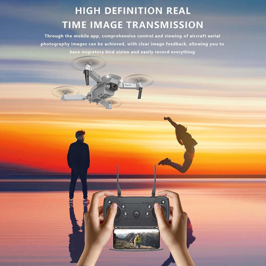STEEPIFY Drone with Camera 4K for Adults & Kids | Foldable FPV RC Drone with Dual Camera, Brushless Motor, WiFi App Control, Altitude Hold, Headless Mode, Gesture Selfie, 360° Flip & One Key Takeoff/Landing