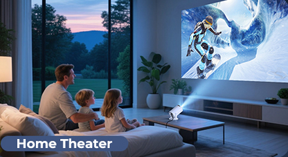 Steepify HY300 Portable Smart Projector Native 1080P | 4K Supported Mini Projector with WiFi, Bluetooth Audio, Auto Keystone & 180° Rotation | Home Theater Projector