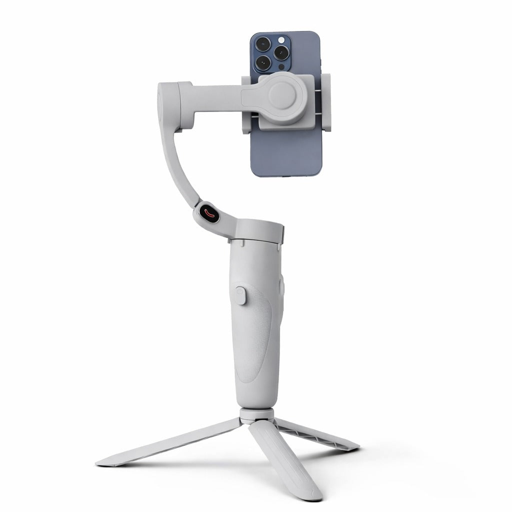 Steepify 3-Axis Smartphone Gimbal Stabilizer | 360° Rotation & AI Face Tracking | Bluetooth Remote | Foldable Handheld Gimbal | Anti-Shake Video Stabilizer for Android & iPhone