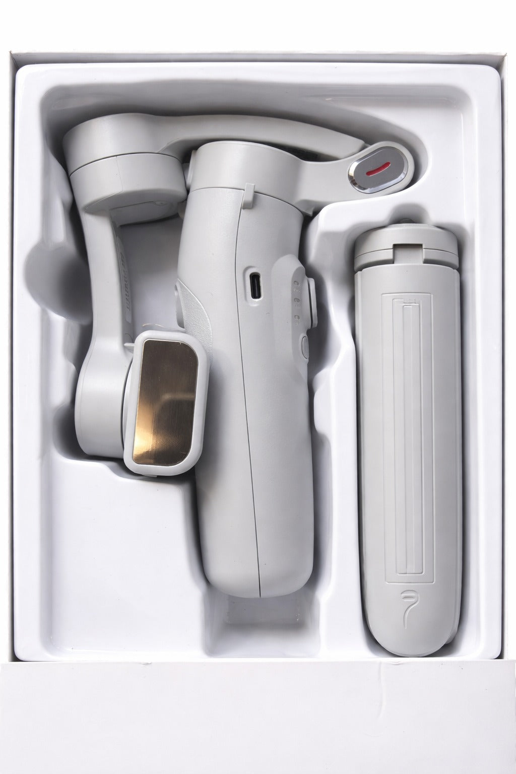 Steepify 3-Axis Smartphone Gimbal Stabilizer | AI Face Tracking | Bluetooth Remote | Foldable Handheld Gimbal | 360° Rotation | Anti-Shake Video Stabilizer for Android & iPhone | White